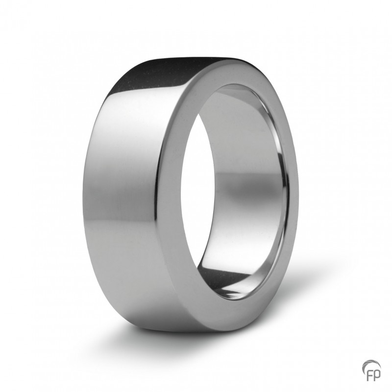 waarschijnlijk slinger Maaltijd Zilveren Ring: Glans (8 mm breed) - Ringen - West Gedenktekens
